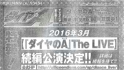 Ace of Diamond Gets Sequel Stage Play 2