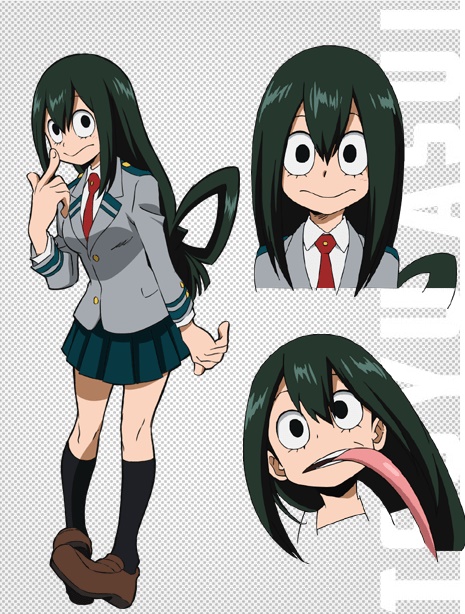 Additional Cast Character Designs for Boku no Hero Academia Revealed Tsuyu Asui 1