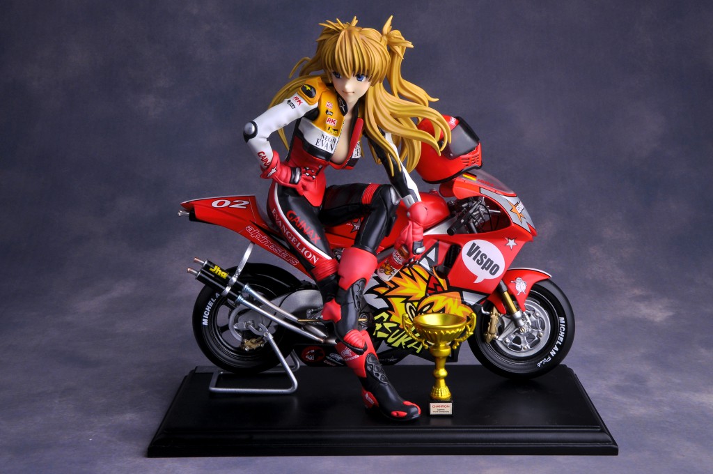 Asuka Langley Soryu with Motorcycle – Neon Genesis Evangelion prepainted figure haruhichan.com 6