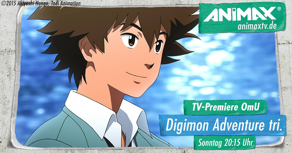 Digimon Adventure Tri. To Air on Animax Germany on the 22nd - Haruhichan
