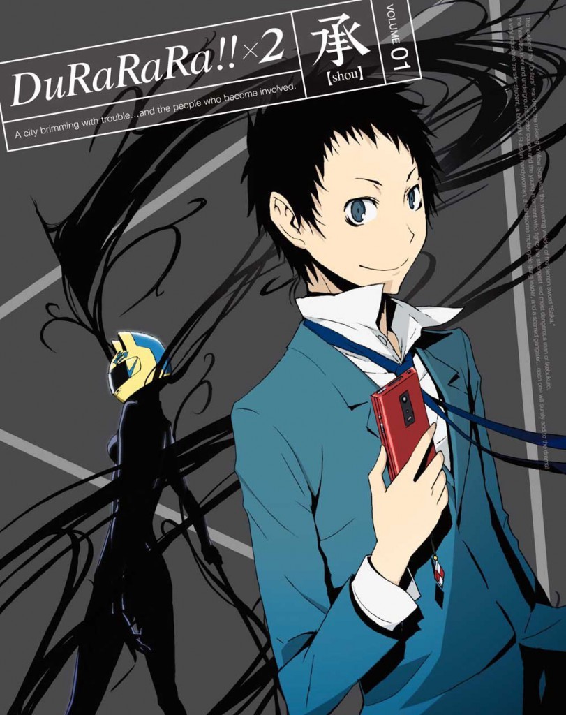 Durarara!!x2 Shou Blu-Ray Volume 1 Cover Revealed haruhichan.com Durararax2 shou volume 2 cover