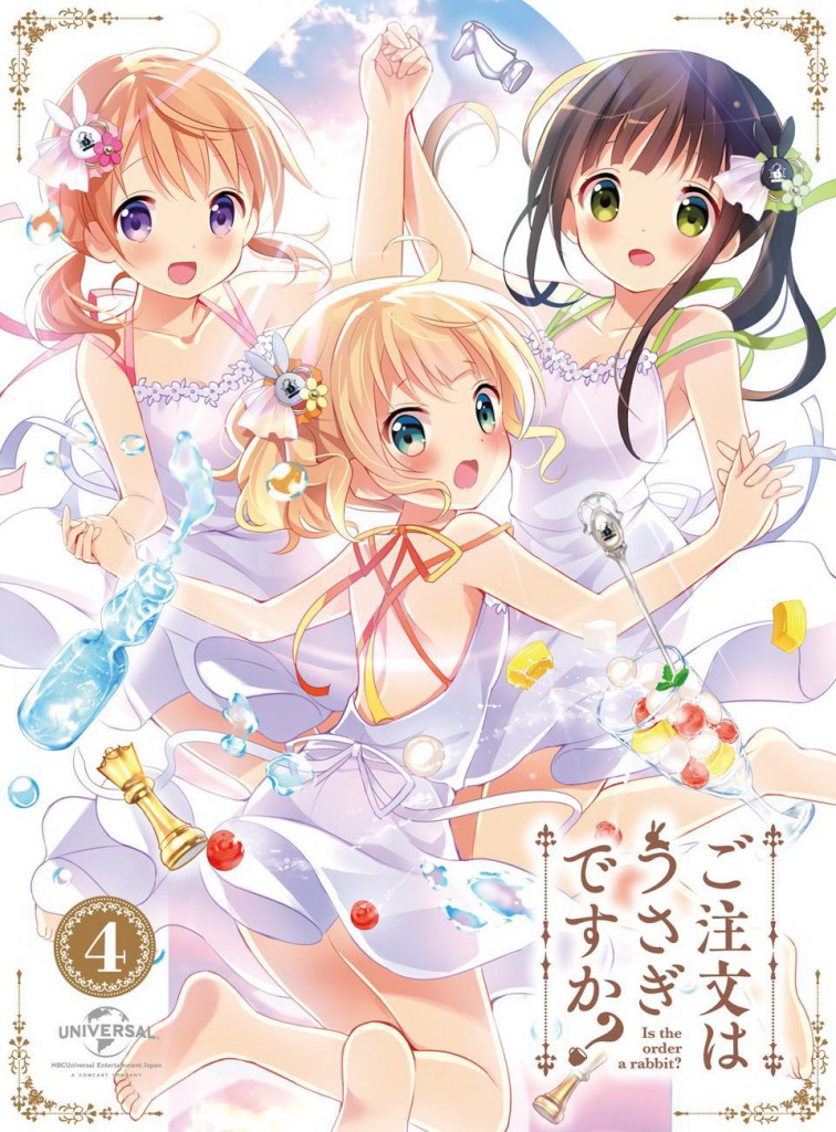 Gochuumon wa Usagi Desu ka Blu-ray Volume 4 GochiUsa Is the order a rabbit anime haruhichan.com ご注文はうさぎですか