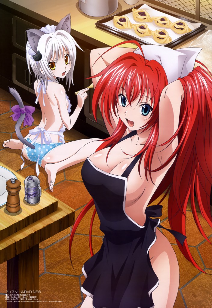 Haruhichan.com Megami MAGAZINE December 2014 anime posters Highschool DxD