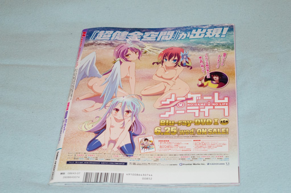 Haruhichan.com Megami MAGAZINE July 2014 posters No Game No Life back