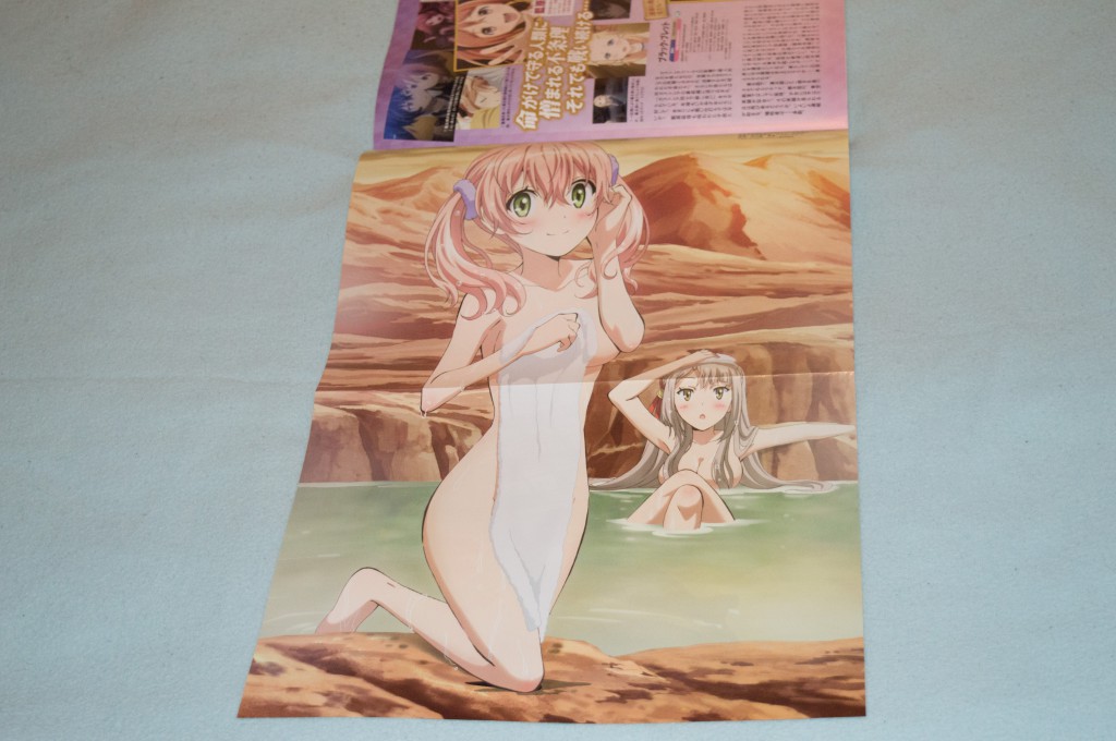 Haruhichan.com Megami MAGAZINE July 2014 posters atelier atelier_escha_&_logy cleavage escha_malier fukuyo_manami linca naked onsen towel 2