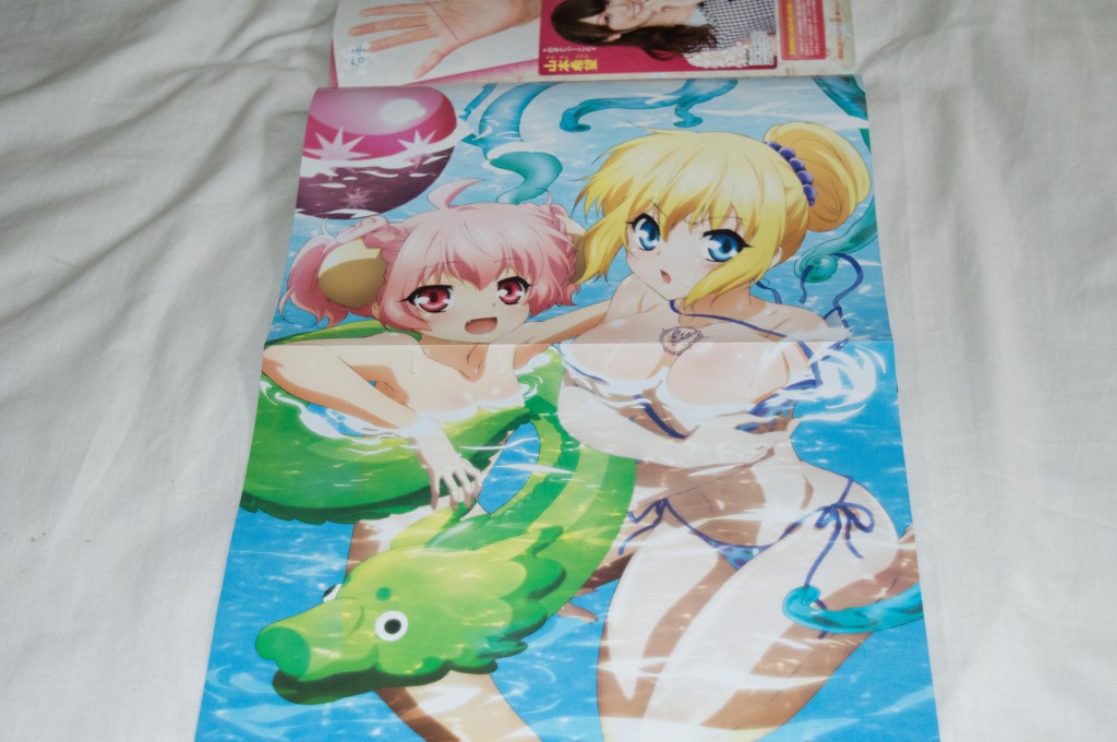 Haruhichan.com Megami MAGAZINE June 2014 posters (seikoku_no_dragner) naked seikoku_no_dragner silvia_lautreamont swimsuits tentacles wardrobe_malfunction 2