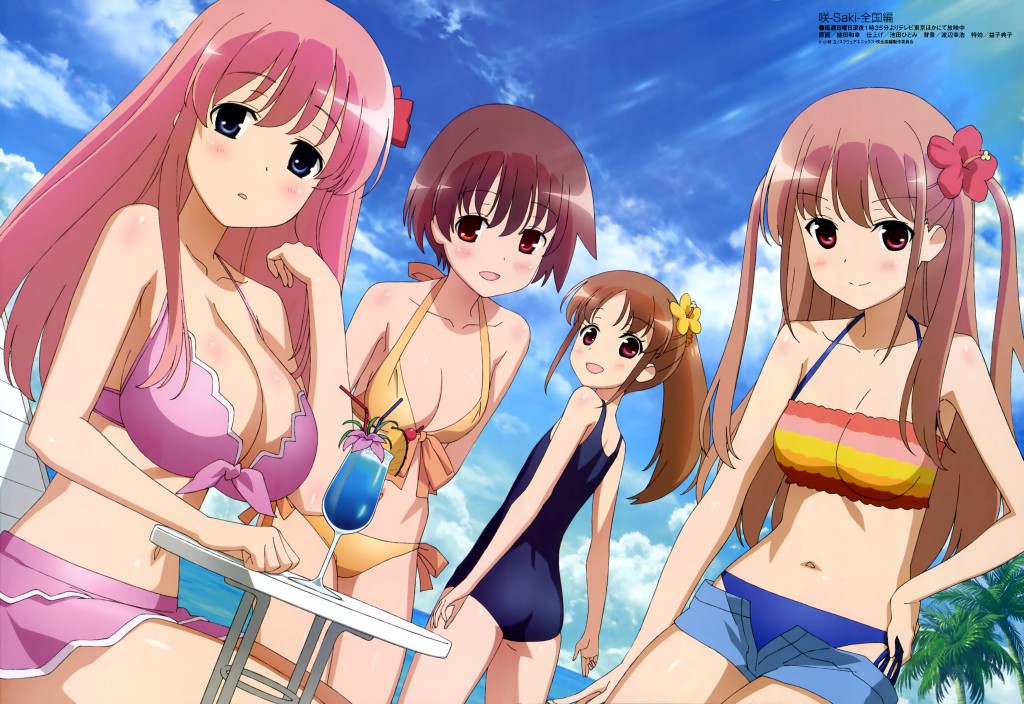 Haruhichan.com Megami MAGAZINE May 2014 posters Saki Zenkoku-hen atarashi ako haramura nodoka miyanaga saki takakamo shizuno 2