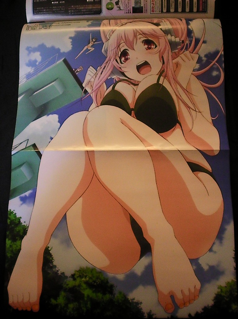 Haruhichan.com Megami MAGAZINE May 2014 posters SoniAni Super Sonico The Animation