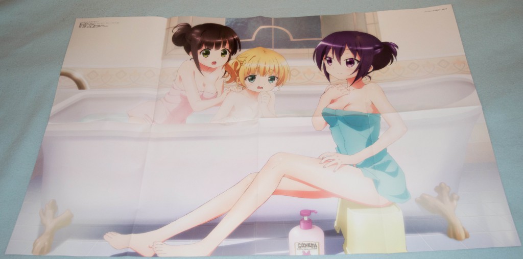 Haruhichan.com Megami magazine August 2014 posters Gochuumon wa Usagi Desu ka anime poster gochiusa