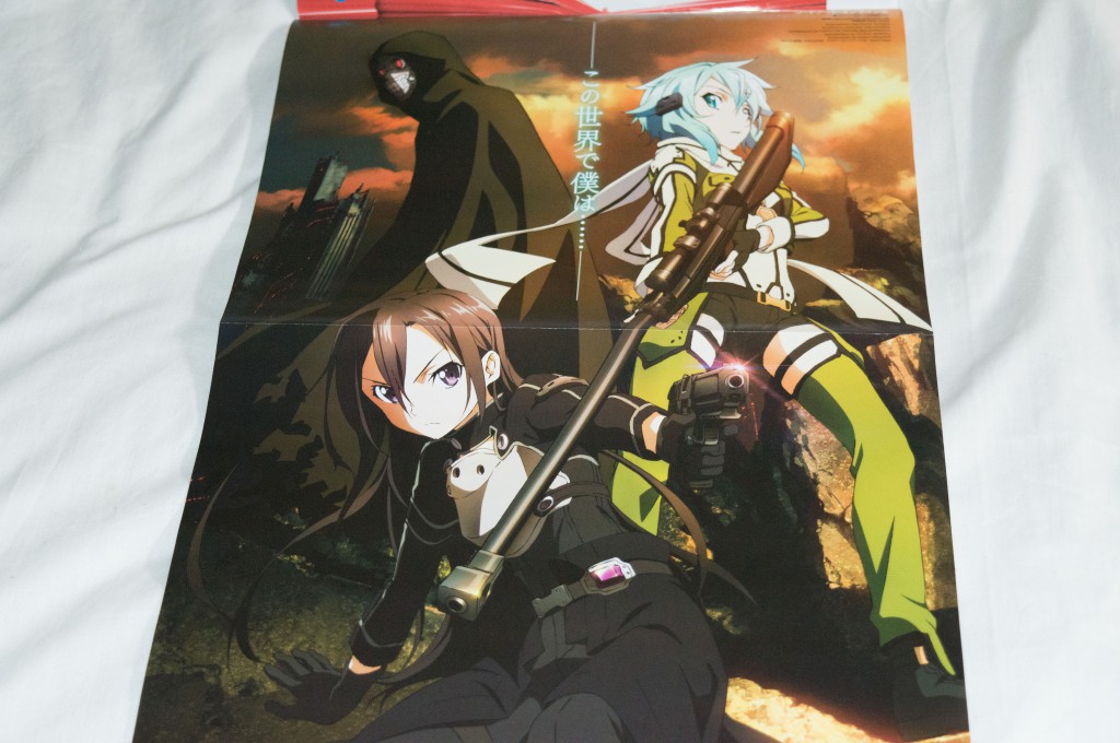 Haruhichan.com NewType May 2014 posters Sword Art Online II Kirito Sinon Phantom Bullet Arc SAO2 SAOII