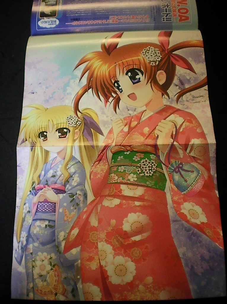 Haruhichan.com NyanType April 2014 posters mahou shoujo lyrical nanoha fate testarossa takamachi nanoha