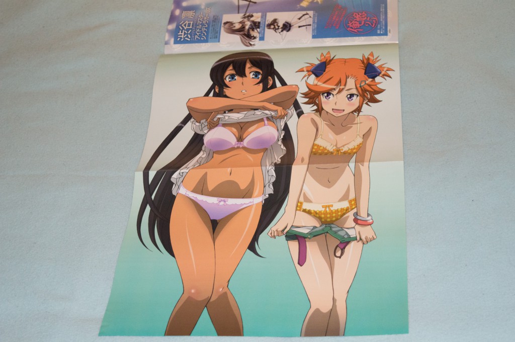 Haruhichan.com NyanType July 2014 posters bra captain_earth cleavage dress mutou_hana pantsu undressing yomatsuri_akari 2