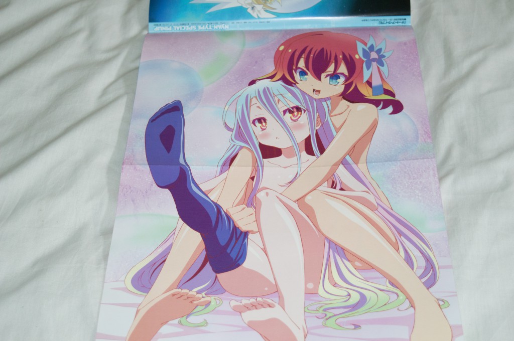 Haruhichan.com NyanType June 2014 posters no game no life shiro (no game no life) stephanie dora thighhighs 2