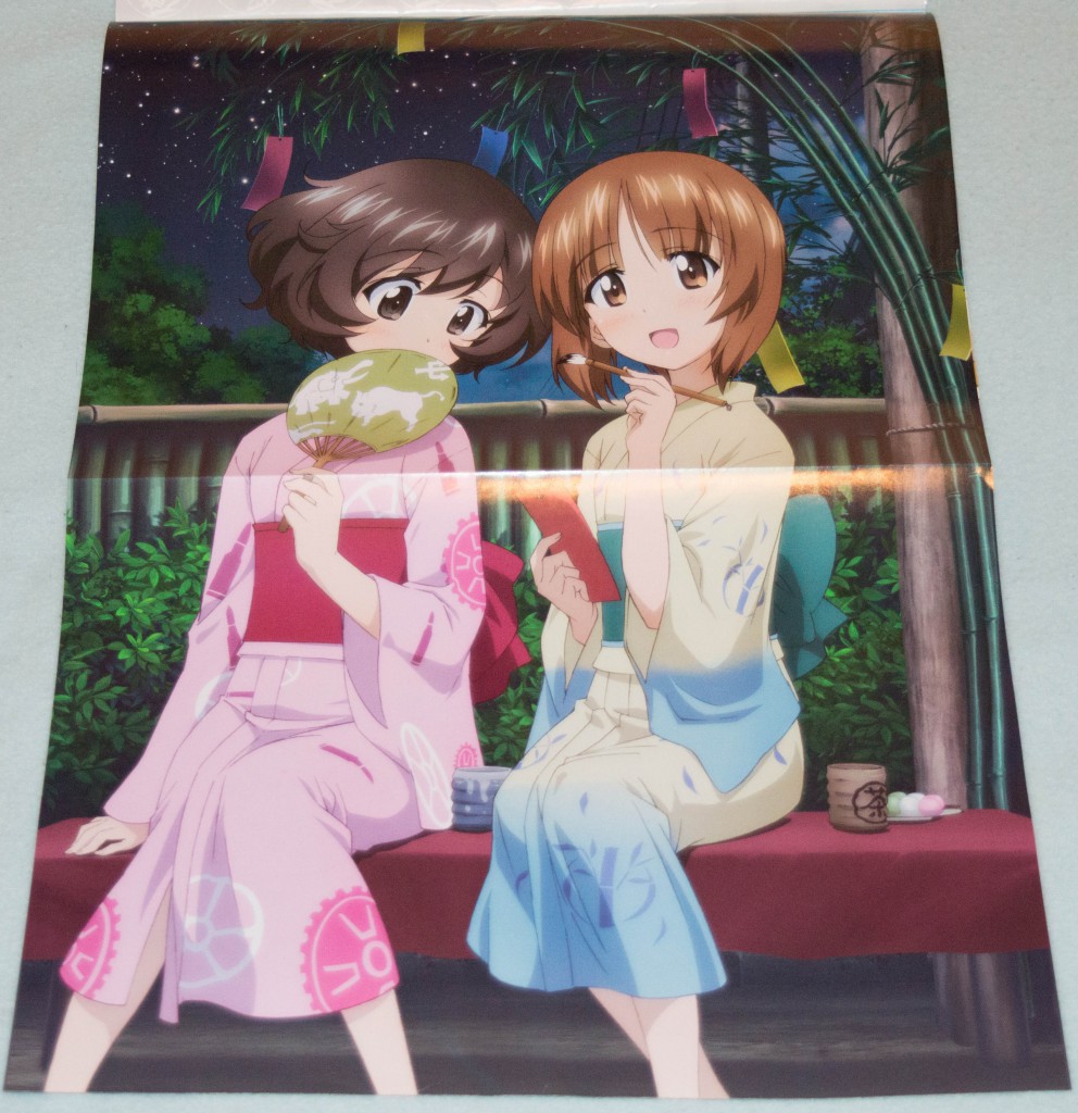 Haruhichan.com NyanType magazine August 2014 posters  akiyama_yukari girls_und_panzer nishizumi_miho yukata 2