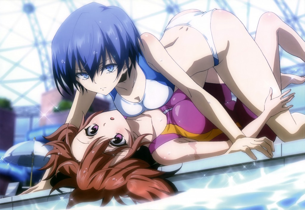 Haruhichan.com NyanType magazine August 2014 posters akuma_no_riddle azuma_tokaku bikini ichinose_haru swimsuits