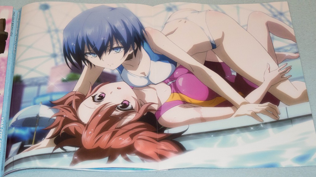 Haruhichan.com NyanType magazine August 2014 posters akuma_no_riddle azuma_tokaku bikini ichinose_haru swimsuits 2