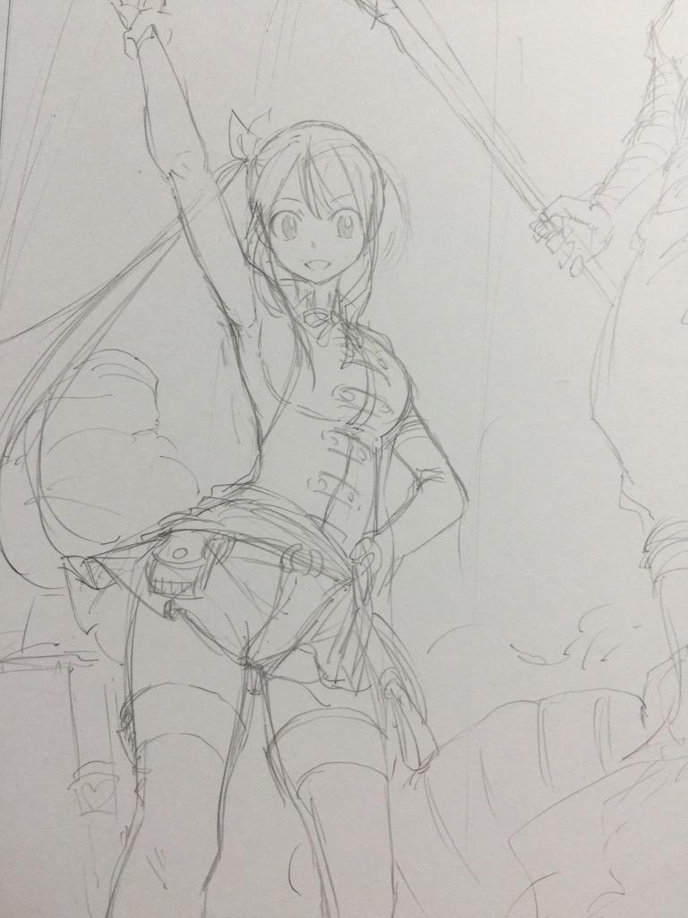 Hiro Mashima Fairy Tail Sketch 1