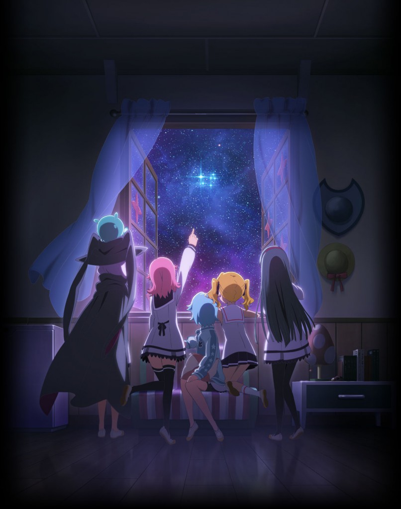 Houkago no Pleiades anime key visual haruhichan.com wish upon the pleiades key visual