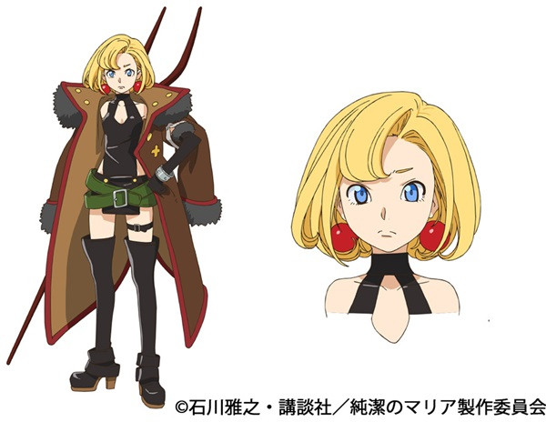 Junketsu no Maria anime character design Maria Maria the Virgin Witch  haruhichan.com winter 2015 anime season