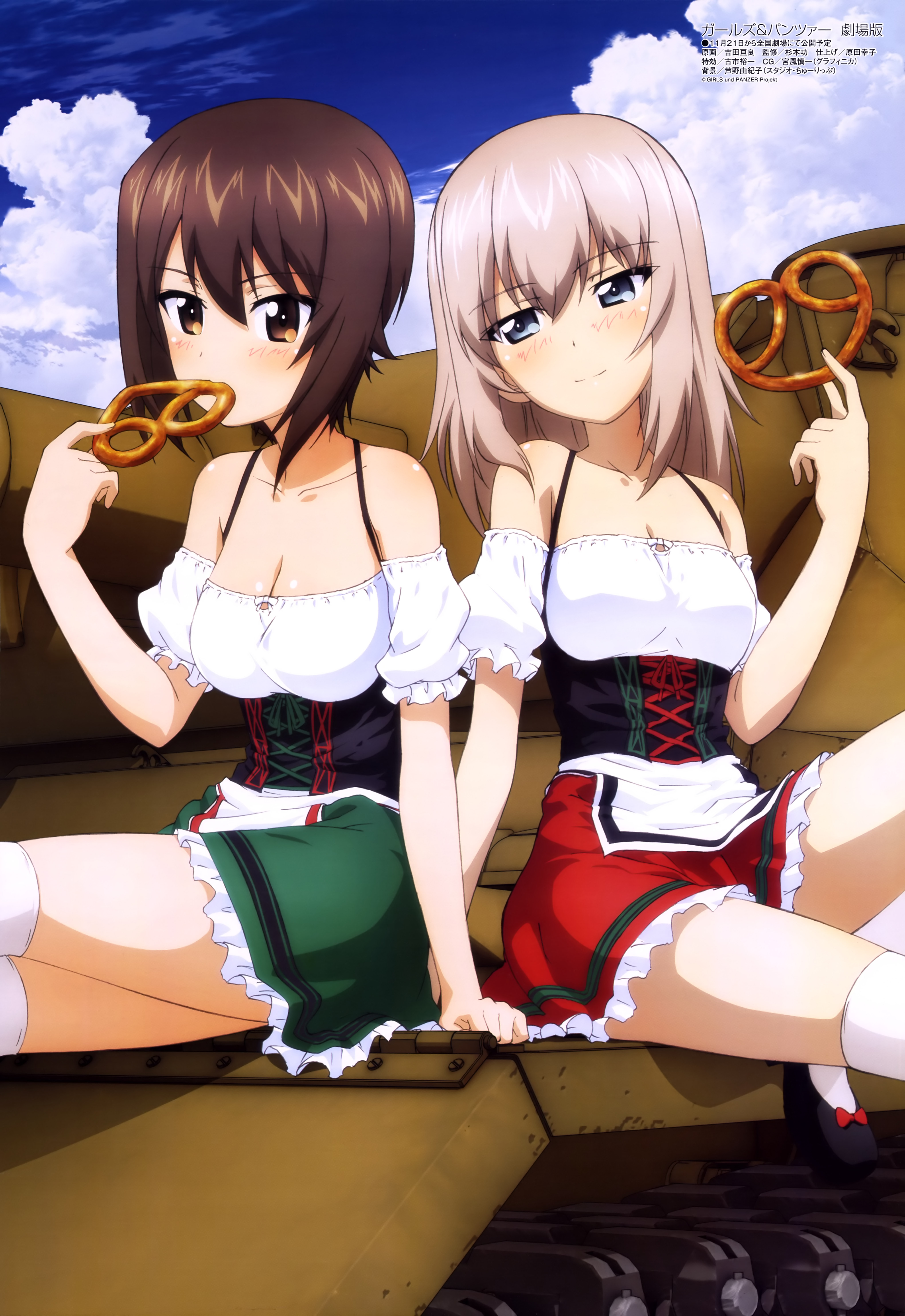 Megami-Magazine-August-anime-posters girls und panzer