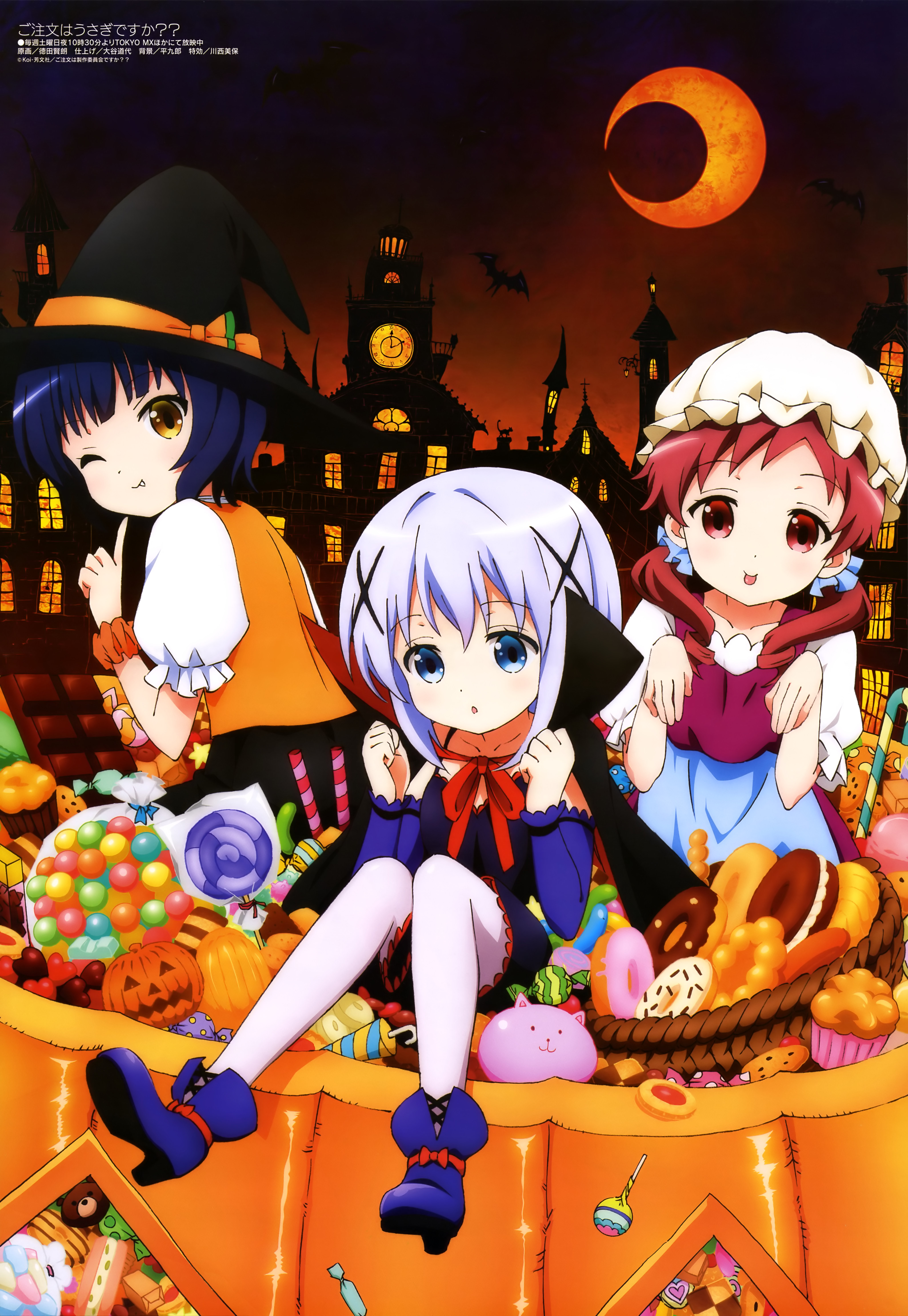 Getting ready for Halloween [Gochuumon wa Usagi Desu ka?] : r/awwnime