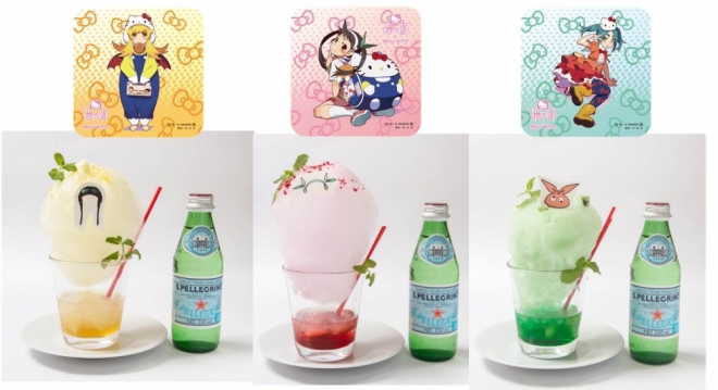Monogatari x Hello Kitty Cafe Collaboration haruhichan.com drinks menu preview