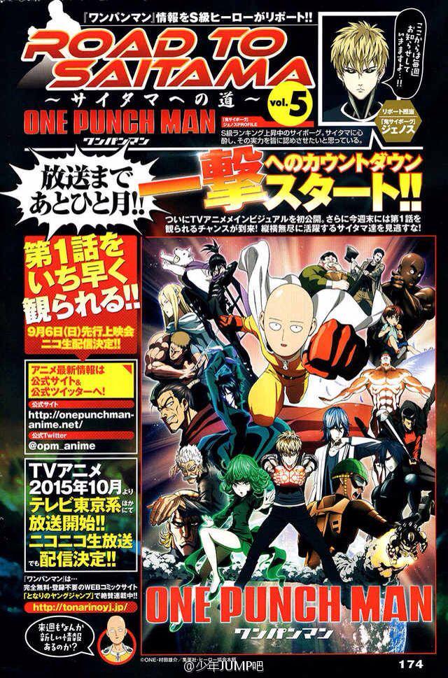 New One Punch Man Anime Visual Revealed
