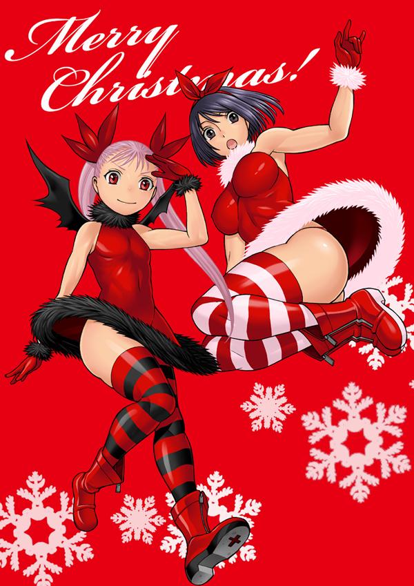 Nozomu Tamaki Celebrates Christmas with Dance in Vampire Bund Illustration haruhichan.com Merry Christmas