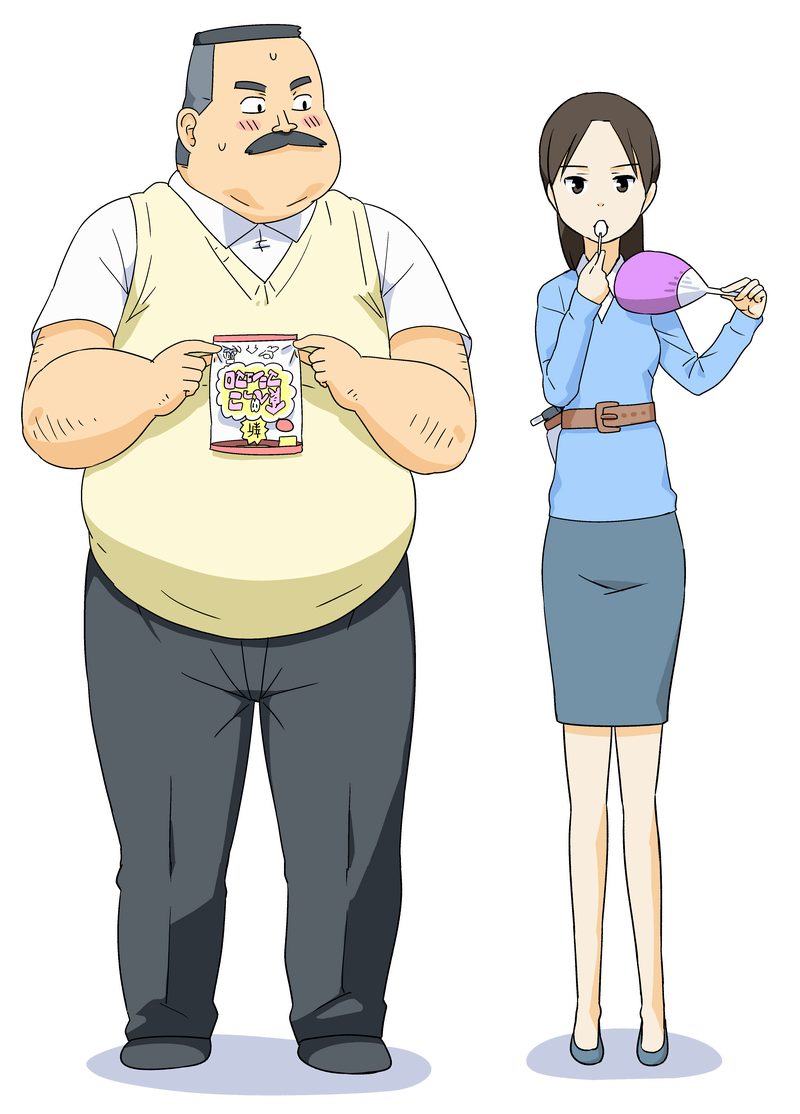 Ojisan and Marshmallow anime visual