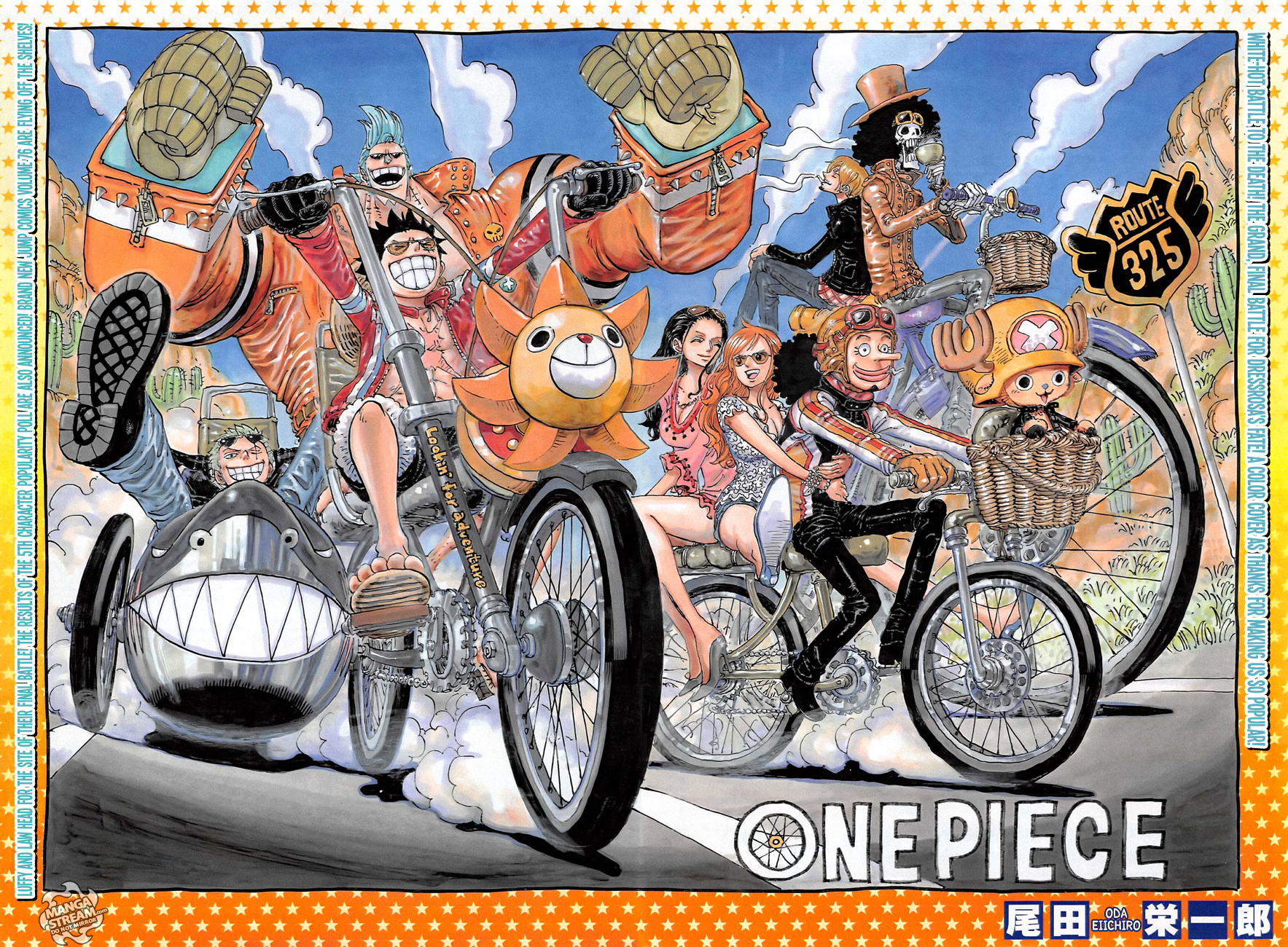 One Piece Illustration Error Spotted by Fans haruhichan.com one piece chapter 775 cover spread