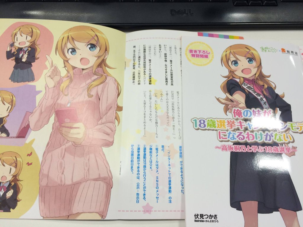 Oreimo Kirino Kousaka My Little Sister Can’t Possibly Be This Politically Active, Can She 2