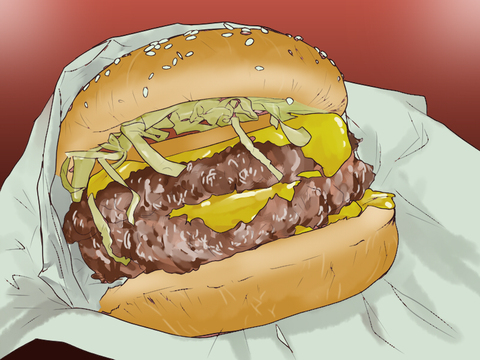 Pixiv Artists Bring Realistic Burger Art to the Table10