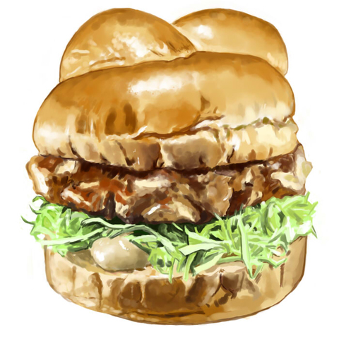 Pixiv Artists Bring Realistic Burger Art to the Table18