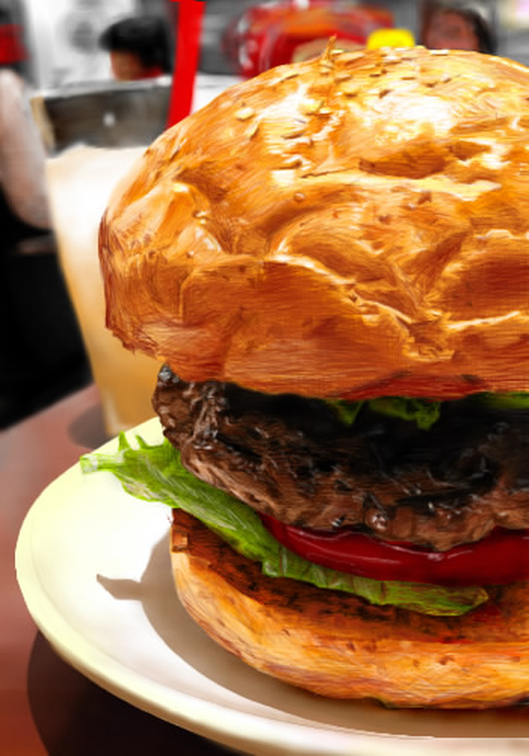 Pixiv Artists Bring Realistic Burger Art to the Table25