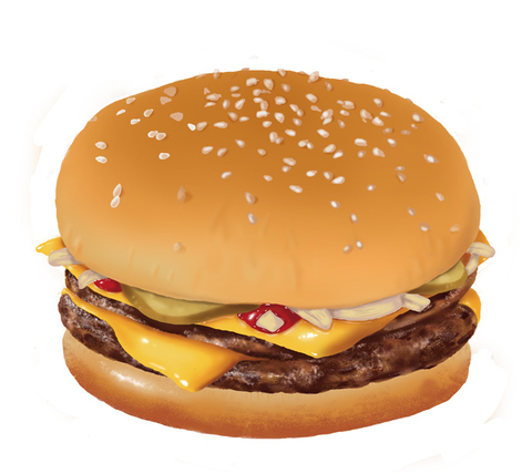Pixiv Artists Bring Realistic Burger Art to the Table4
