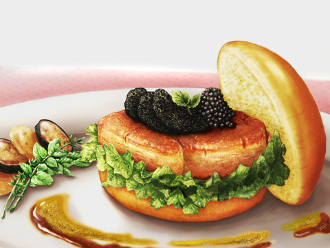 Pixiv Artists Bring Realistic Burger Art to the Table8