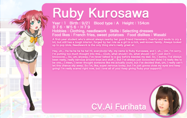Ruby Kurosawa Character Introduction 3