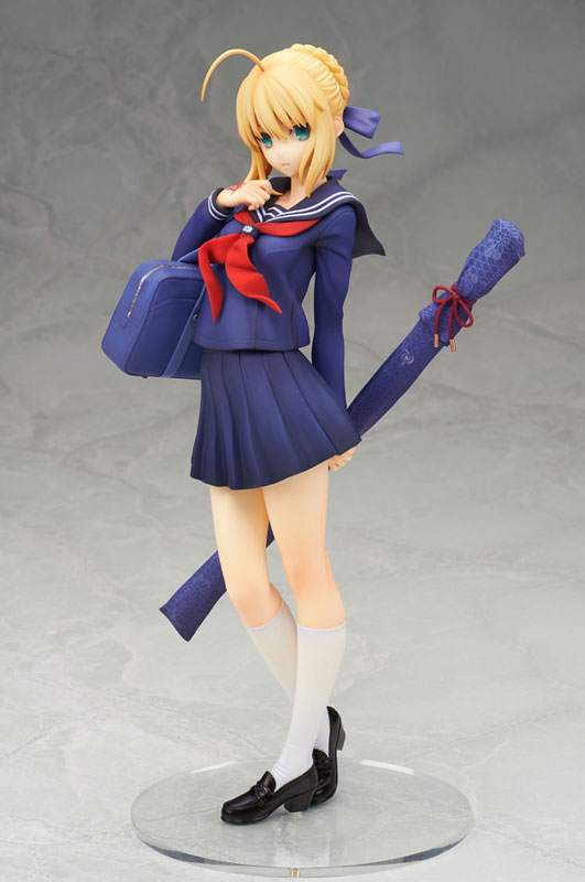 Saber Looks Cute as a Schoolgirl in New Figure