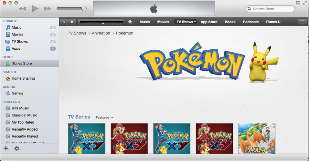 Screen Shot Pokémon iTunes iOS Apple