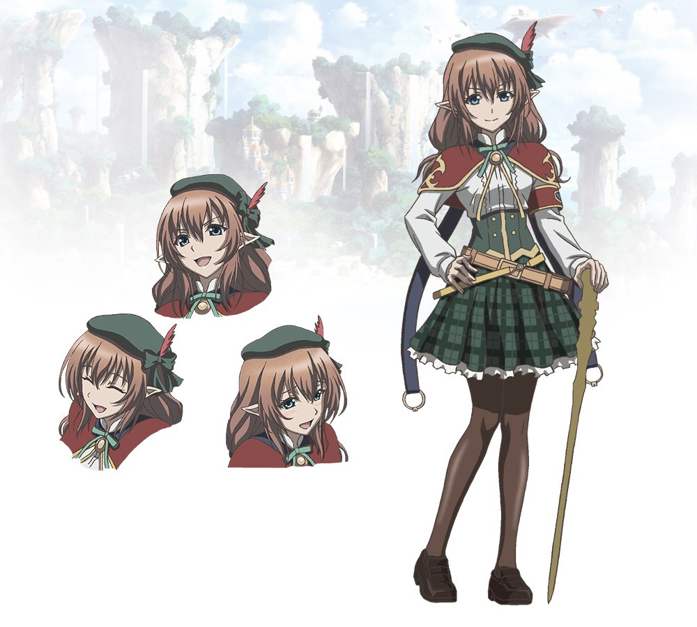 Rage of Bahamut: Manaria Friends Anime's Cast, Character Designs