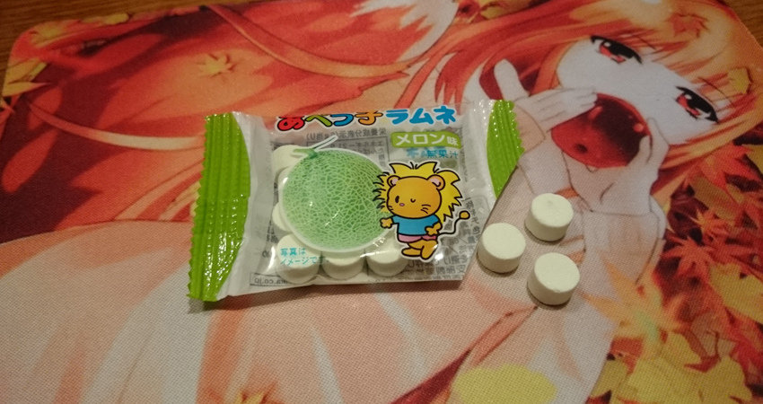 Snack Reviews Random Japanese Snacks Haruhichan.com Melon tablets