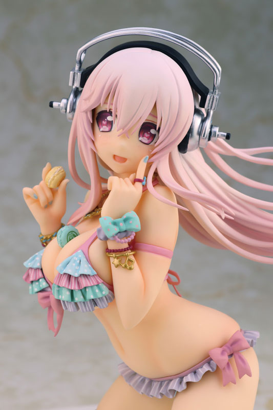 Super Sonico Super Sonico with Macaron Tower Anime Figure 0007