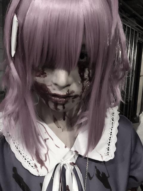 Terrifying Megu-nee Zombie Cosplay Gakkou Gurashi Megumi Sakura anime cosplay