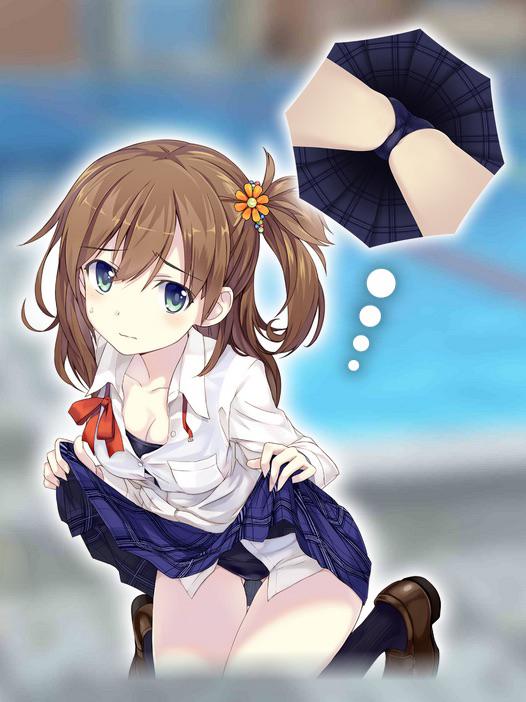 Upskirt Umbrellas Are Now the New Craze in Japan School Swimsuit Umbrella 1