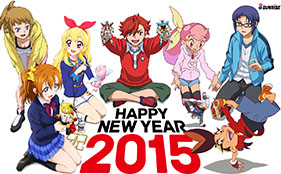 New Year 2015 Greetings Anime Style