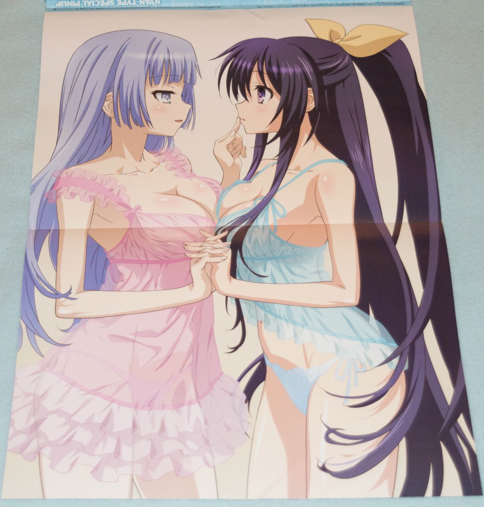 Haruhichan.com NyanType magazine August 2014 posters cleavage date_a_live izayoi_miku lingerie pantsu see_through string_panties symmetrical_docking tagme yatogami_tooka 2