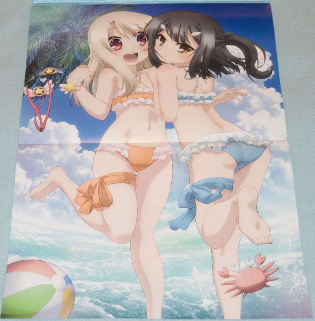 Haruhichan.com NyanType magazine August 2014 posters fate_kaleid_liner_prisma_illya fate_stay_night illyasviel_von_einzbern loli miyu_edelfelt satou_kaori swimsuits 2