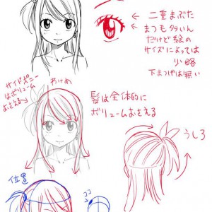 Hiro Mashima Sketches a Female Version of Natsu Dragneel 7