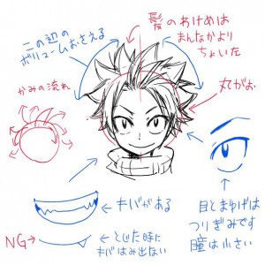 Hiro Mashima Sketches a Female Version of Natsu Dragneel 8