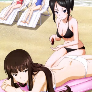 Megami MAGAZINE April 2015 anime posters Haruhichan.com Girls und Panzer